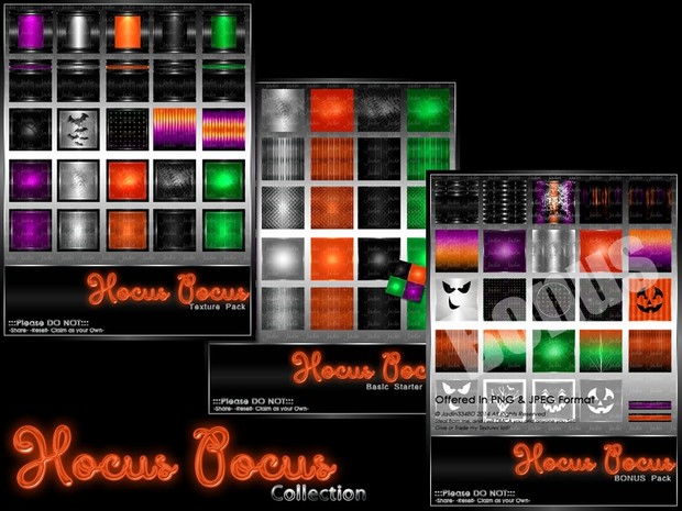 Hocus Pocus Texture Pack Collection-- $15.00