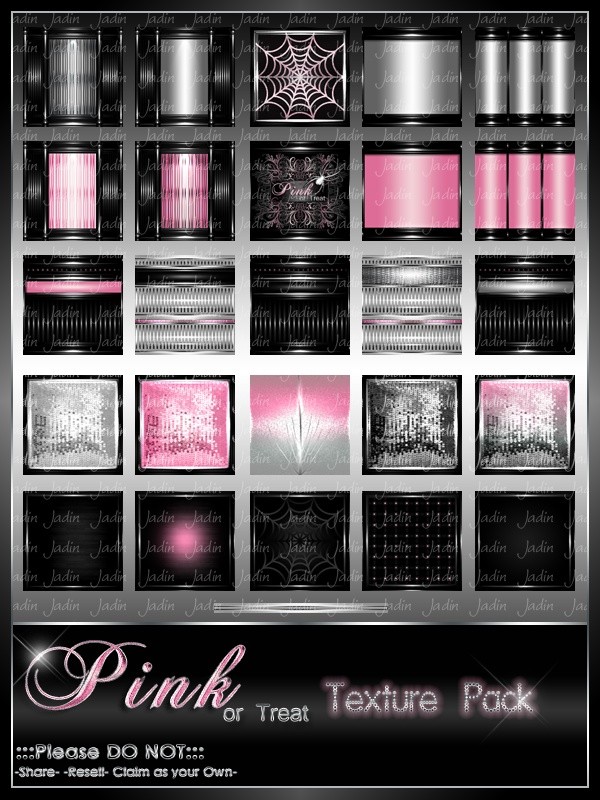 Pink or Treat Texture Pack-- $13.00