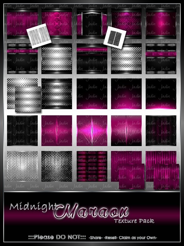 Midnight Maraon Texture Pack -- $10.00