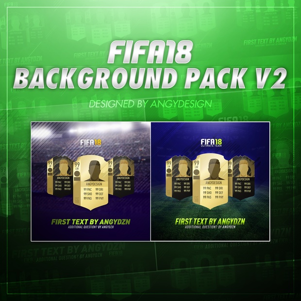 FIFA 18 Background pack V2 (PSD) (2 backgrounds)