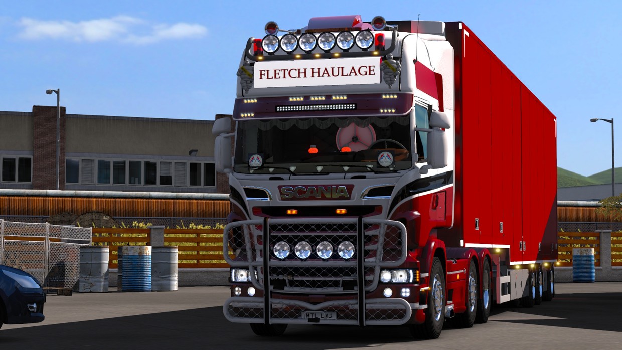 Scania RJL 143 Visor With LED bar - LWJ MODDING