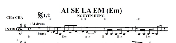 Band Sheet - Ai Se La Em - Nguyen Hung- Key: F#m