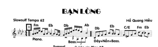 Band Sheet - Ban Long - Ho Quang Hieu - Key: Fm