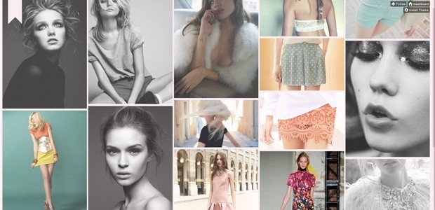 Pandora - Fashion based gridded tumblr theme