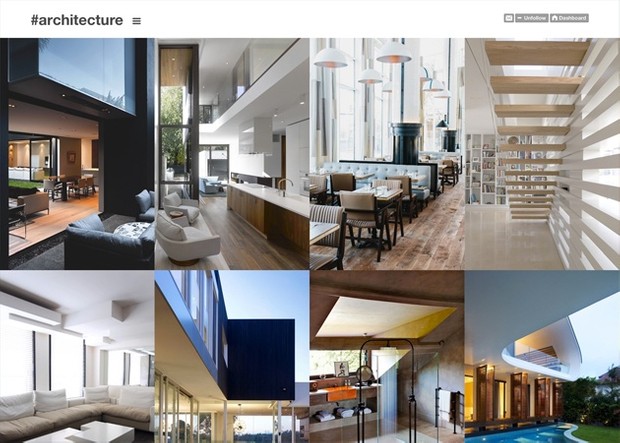 Aura - Responsive grid based flat tumblr theme