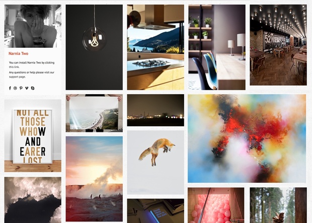 Narnia Two - Flexible grid based Tumblr theme
