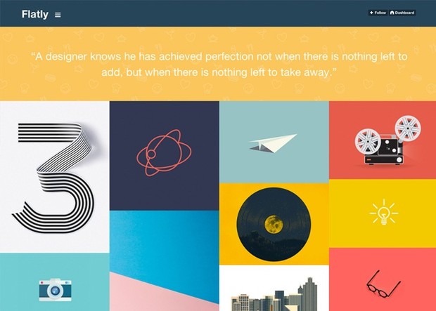 Aura - Responsive grid based flat tumblr theme