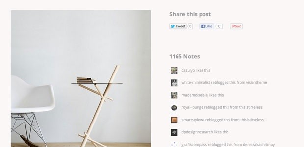 Vision 2 - Super minimal Tumblr theme