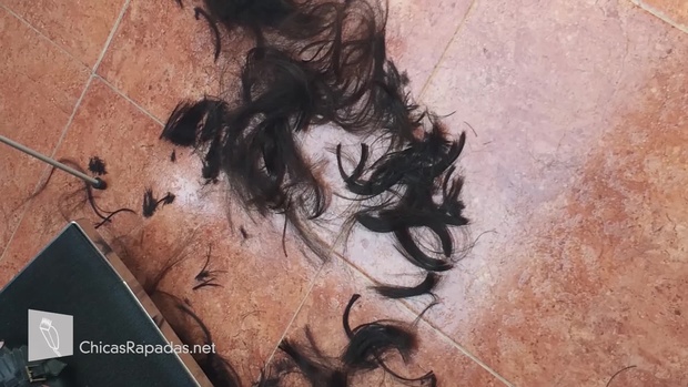 04 Olga: Long hair, bob, bangs, bowl, buzzed & brows-headshave