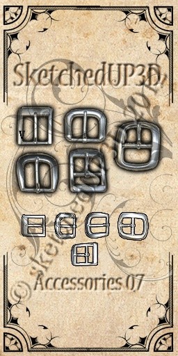 Accessories 07 - Belt Buckle Texture Bundle