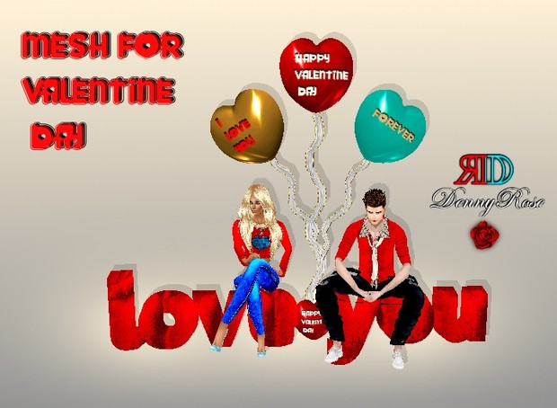 I LOVE YOU +BALLOONS