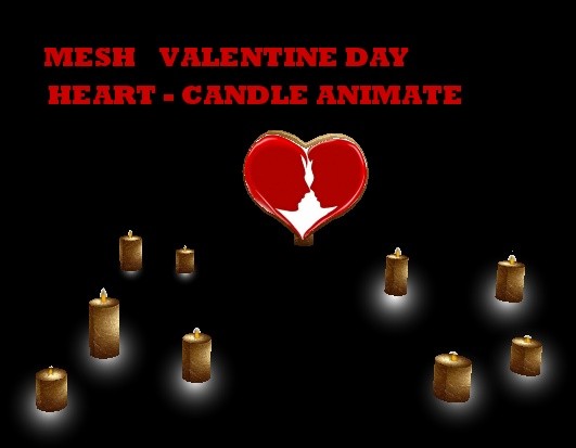 HEART-CANDLE ANIMATE MESH