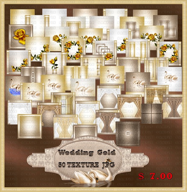 WEDDING GOLD TEXTURE ROOM