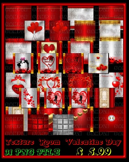 VALENTINE DAY TEXTURE ROOM