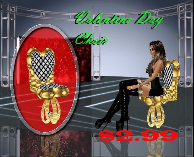 valentine day chair mesh