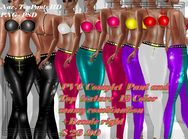 TEXTURE PVC PANT _TOP HD