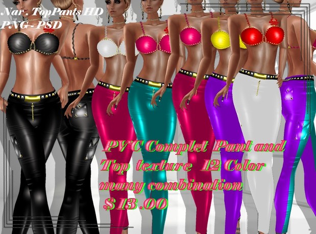 TEXTURE PVC PANT _TOP HD