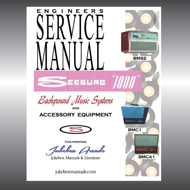 Seeburg 1000 Background Music Systems and Accessories Rare Engineers Manual