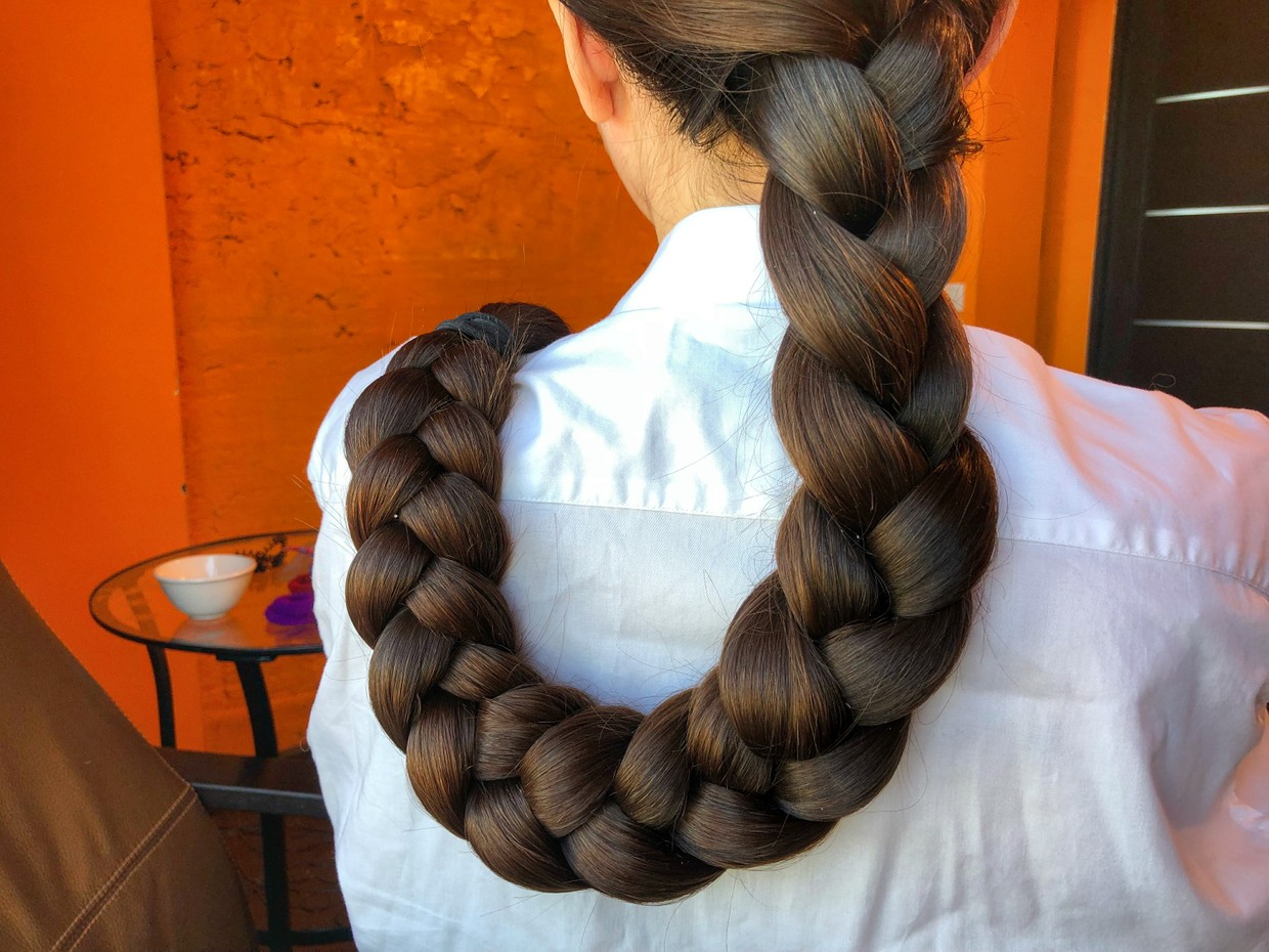 Hair spa oil. Braid in oil. 13 minutes 022Mila