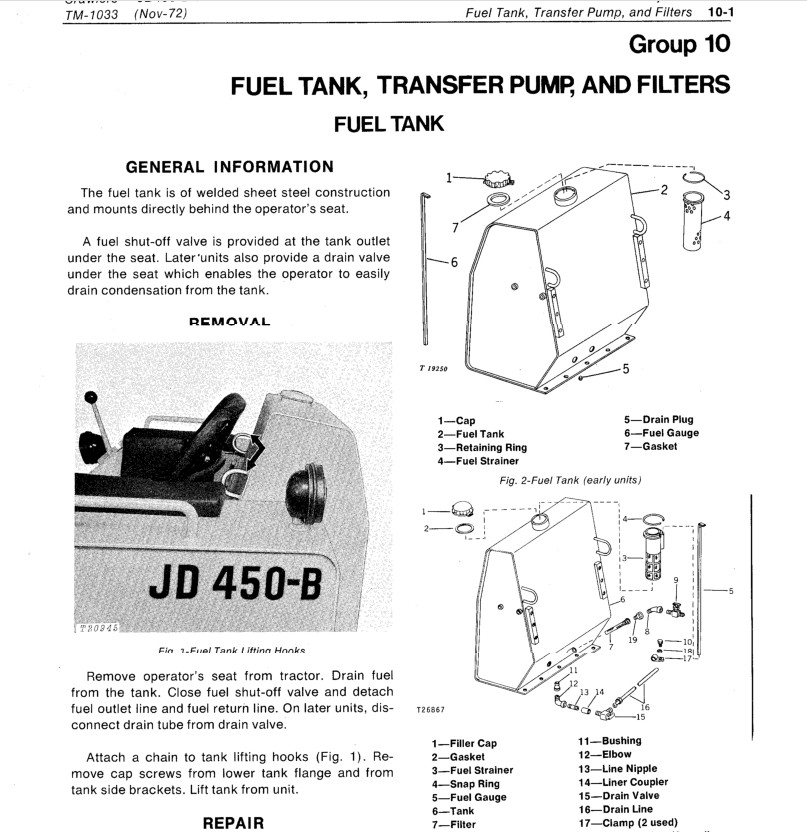 Heavy Equipment Manuals Books Parts Manual For John Deere 450 B Jd450b Crawler Tractor Catalog Includes Winch Business Industrial