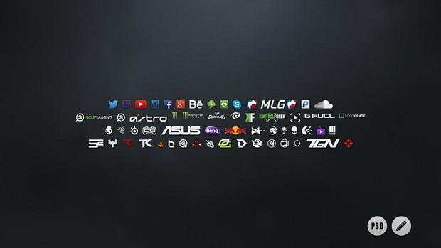 Social Icons Pack | Photoshop Template