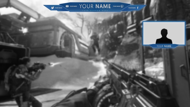 Twitch / Hitbox livestream template pack #2