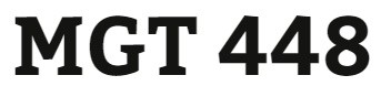 MGT 448 Week 1 Globalization