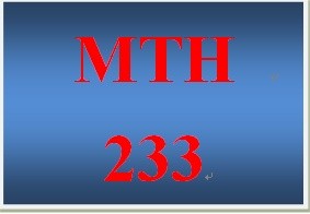 MTH 233 Week 4 DQ 1