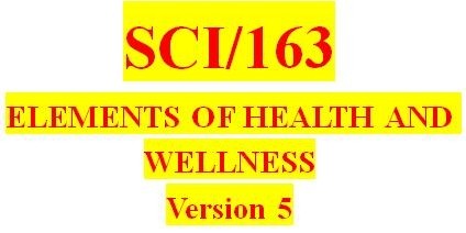 SCI 163 Entire Course