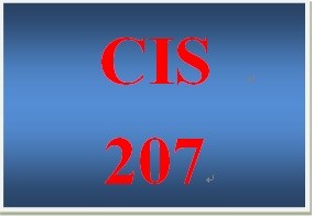 CIS 207 Week 1 Reflection of Personal IT Background
