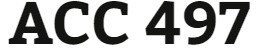 ACC 497 Week 1 FASB Codification System