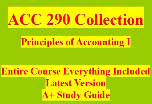 ACC 290 Week 3 Assignment WileyPLUS Assignment