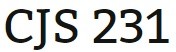 CJS 231 Week 3 Examining Theory Paper