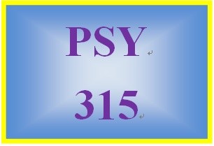 PSY 315 Week 4 Practice Worksheet