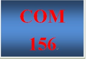 COM 156 Week 6 Introduction and Conclusion