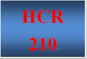 HCR 210 Week 5 Numeric Filing