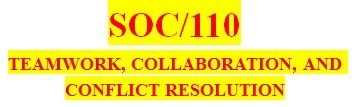 SOC 110 Week 3 Leadership Motivation Assessment