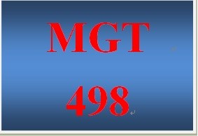 MGT 498 Week 3 Learning Team Weekly Reflection