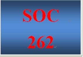 SOC 262 Week 2 Discrimination, Prejudice, Racism, and Stereotyping