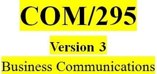 COM 295 Week 1 Communication Process