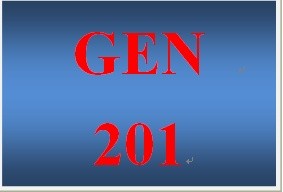 GEN 201 Week 1 Preparing for Academic Success