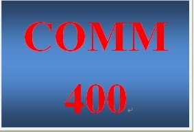 COMM 400 Week 1 Communications Journal Entry 1 – Organizational Communication