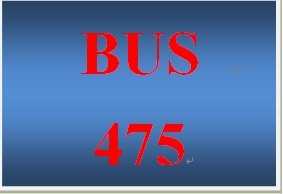 BUS 475 Week 1 CAREER CONNECTION Mission, Vision, and You