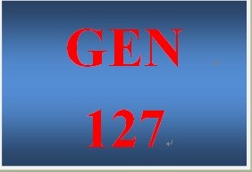 GEN 127 Week 2 Readiness & Behavioral Assessments