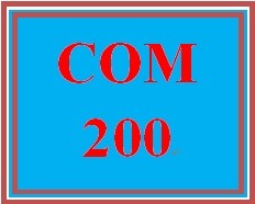 COM 200 Week 1 Using Language Effectively