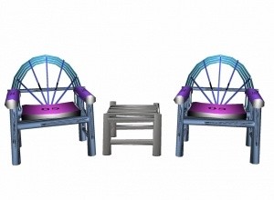 Beach chair set mesh