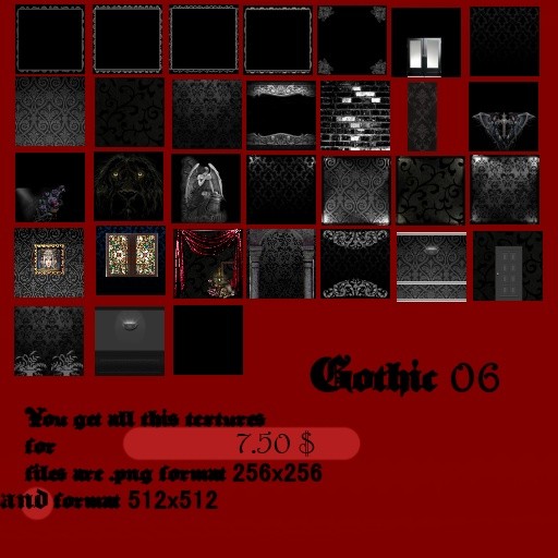 Big pack - All gothic Textures Set 1- 7