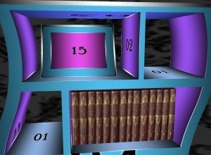 (Halloween) bookshelf