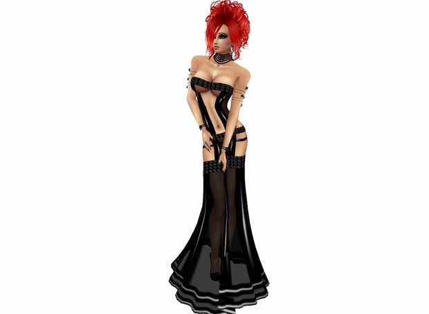 Black sexy sheer dress GA + AP