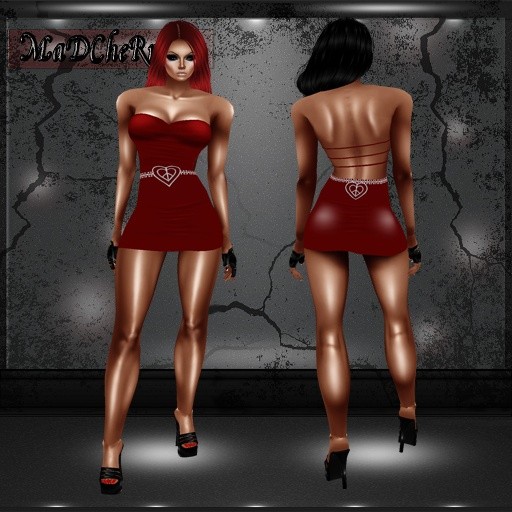 04Red Mini dress outfit GA